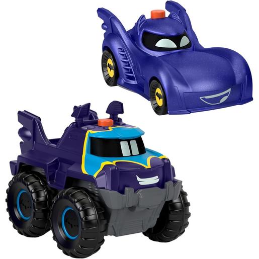 Mattel - Vehículo juguete luminoso Batwheels escala 1:55 ㅤ