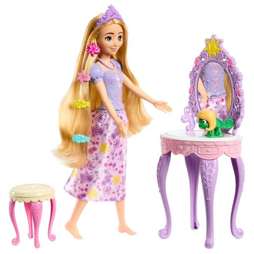 Disney - Rapunzel - Muñeca Rapunzel con ropa y accesorios inspirados en la película ㅤ