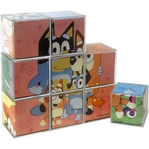 Cefa Toys - Bluey - Rompecabezas de 9 cubos Bluey ㅤ