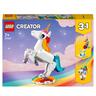 LEGO - Construcción 3 en 1: Unicornio Mágico, Caballito de Mar y Pavo Real, Animales Fantásticos  31140