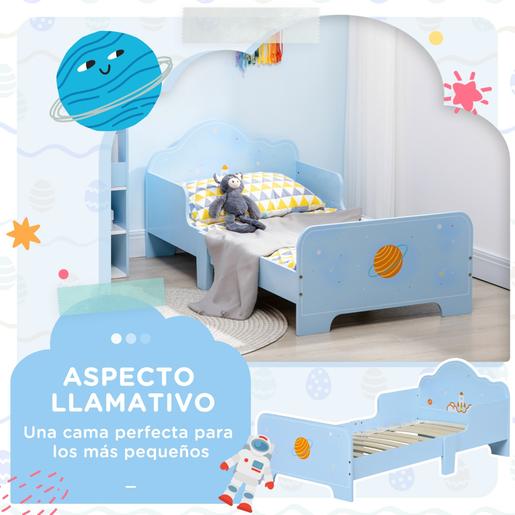 Homcom - Cama infantil espacio Azul