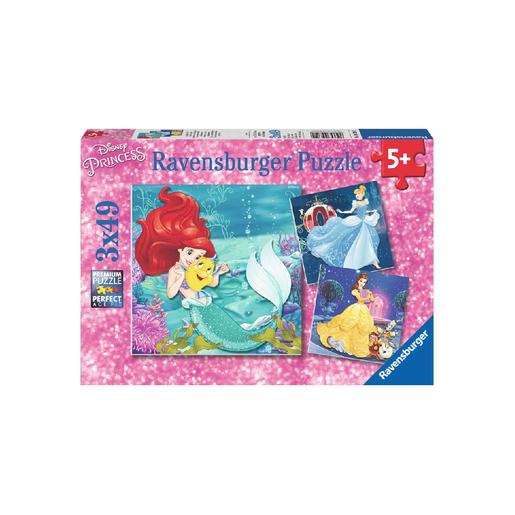 Ravensburger - Princesas Disney - Puzzle 3x49 piezas