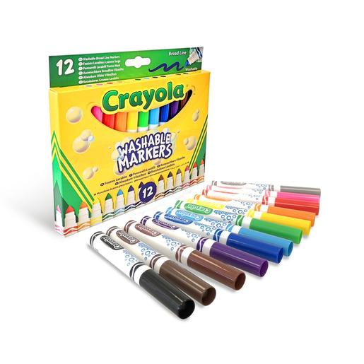 Crayola - Pack 12 Rotuladores Lavables