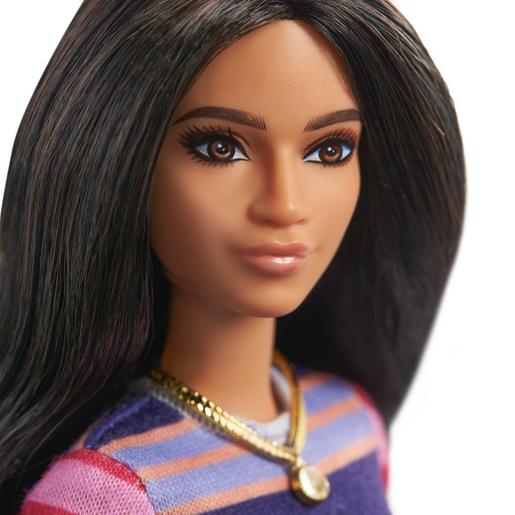 Barbie - Muñeca Fashionista - Vestido de Rayas