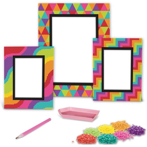 Crayola - Kit creación marcos de fotos personalizables con brillantes de colores ㅤ