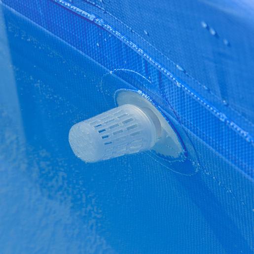 Outsunny - Piscina desmontable tubular de acero azul 3.600 l con depuradora