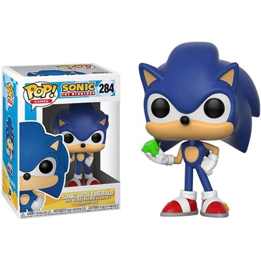 Funko - Sonic the Hedgehog - Figura coleccionable de vinilo - Sonic con esmeralda, para fans de videojuegos ㅤ