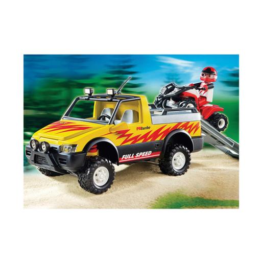 Playmobil - Pick-Up con quad de carreras 4228