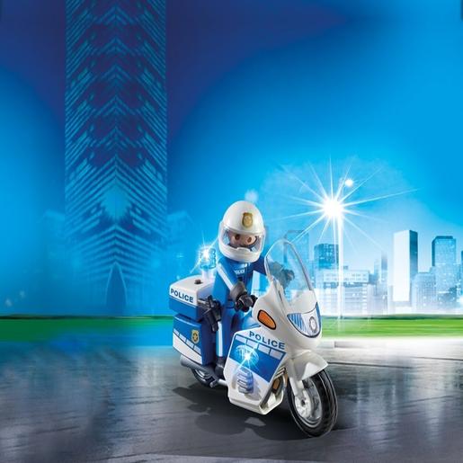 Playmobil - Policia con Moto y Luces LED - 6923