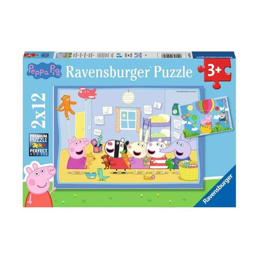 Ravensburger - Peppa Pig - Pack 2 puzzles 12 piezas