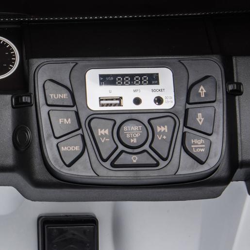 Homcom - Coche de batería Land Rover con mando a distancia Blanco