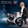 Homcom - Moto eléctrica Honda blanca