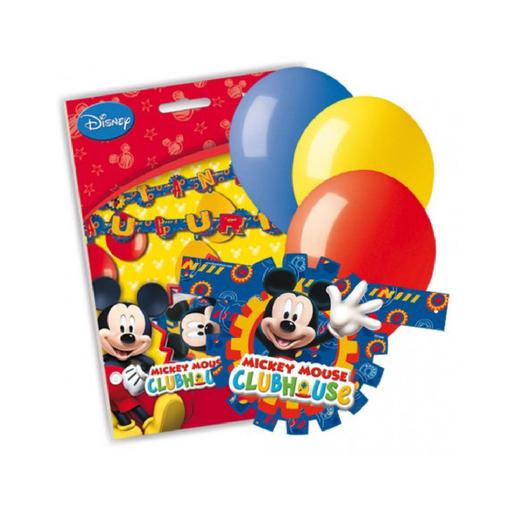 Mickey Mouse - Kit Guirnalda + 6 globos