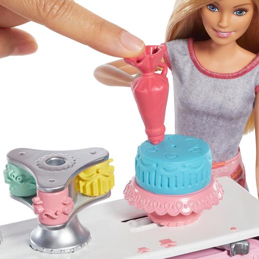 Barbie - Pastelería Top con Muñeca Pastelera