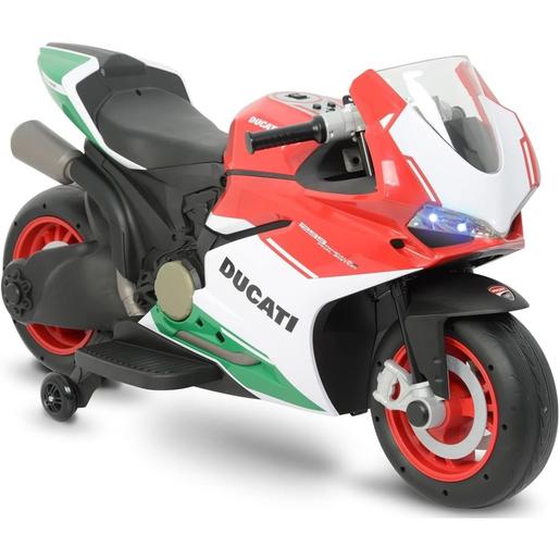 Feber - Moto infantil a batería con luces y sonidos de arranque y bocina, vehículo deportivo seguro ㅤ