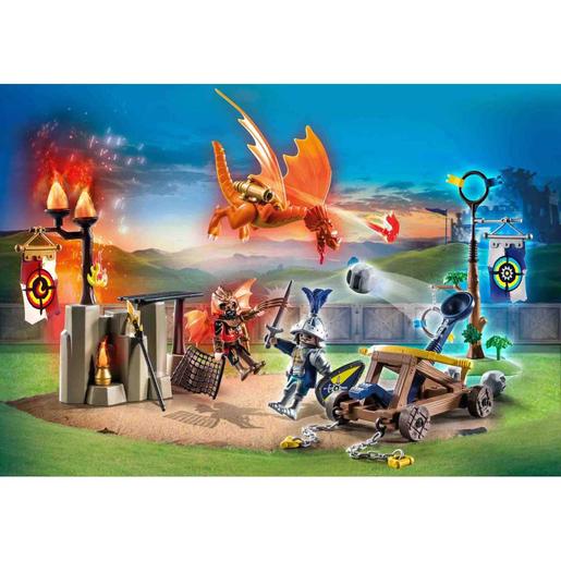 Playmobil - Zona de batalla Novelmore vs Burnham Raiders para niños ㅤ