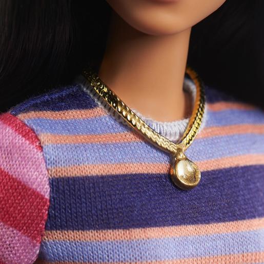 Barbie - Muñeca Fashionista - Vestido de Rayas