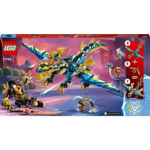 LEGO - Ninjago - Set de construcción Dragón Elemental vs. Meca de la Emperatriz con Minifiguras 71796