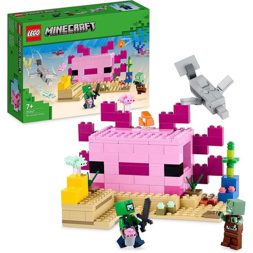 LEGO - Base submarina de construcción con explorador buceador, zombi y figuras de delfín y pez globo. 21247
