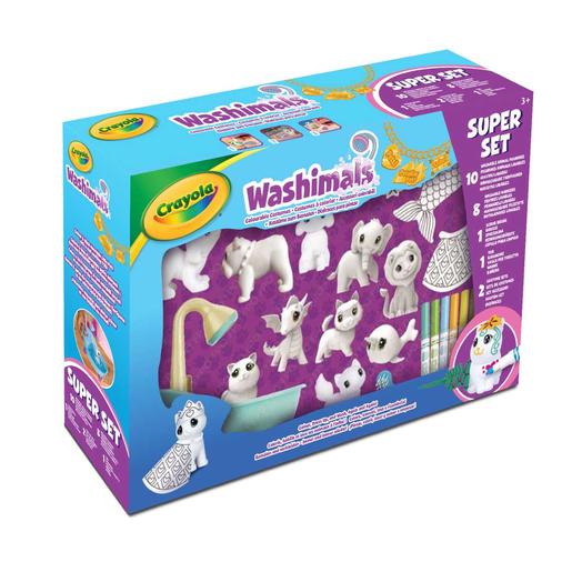 Washimals - Super set 10 mascotas y accesorios