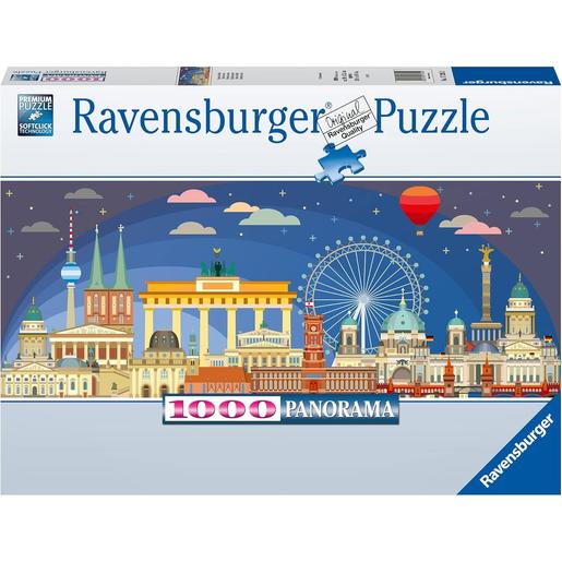 Ravensburger - Puzzle panorámico Berlin de noche 1000 piezas ㅤ