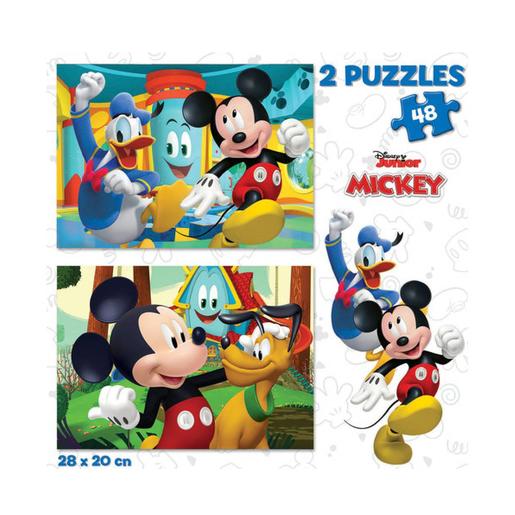 Educa Borras - 2 Puzzles Mickey Mouse 48 piezas