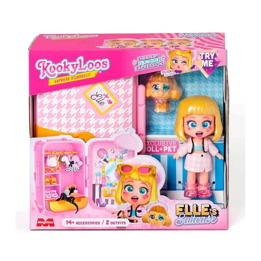KookyLoos - Maleta Kookyloos con accesorios de moda, ropa y zapatos para muñecas (Varios modelos) ㅤ