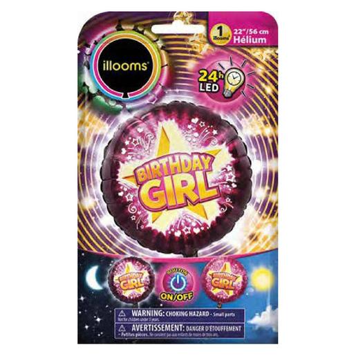 Globo luz LED - Birthday Girl