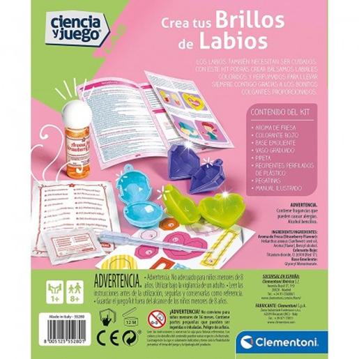 Clementoni - Crea tus brillos de labios, juego científico en español ㅤ