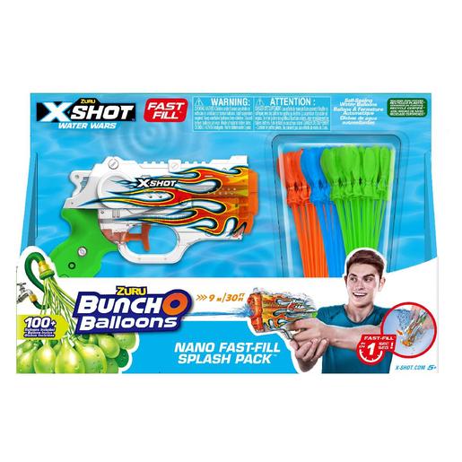 X-Shot - Pistola Nano y 3 pack globos Bunch O Balloons