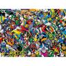 Clementoni - Puzzle de diseño de cómic DC Comics, 1000 piezas, multicolor, talla única ㅤ