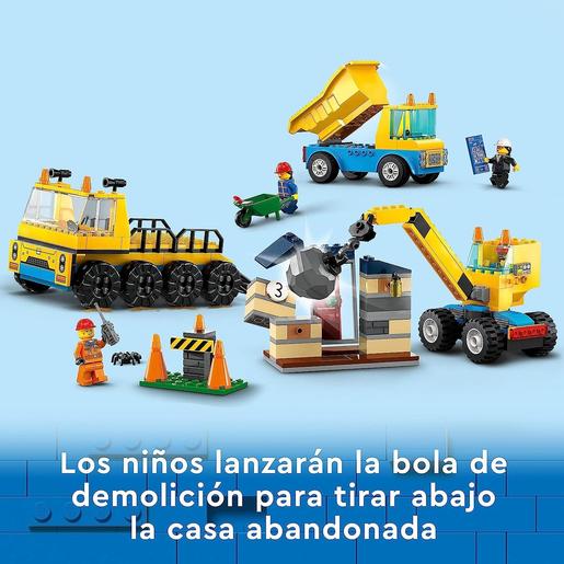 LEGO City - Camiones de Obra y Grúa con Bola de Demolición - 60391