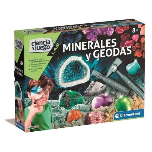 Clementoni - Juego educativo de ciencia: Minerales y geodas multicolor, tamaño mediano
