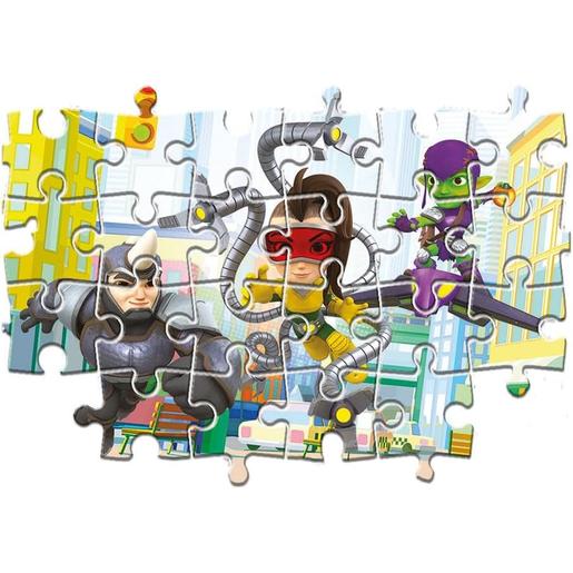 Clementoni - Puzzles infantiles de superhéroes Spidey, 2x20 piezas