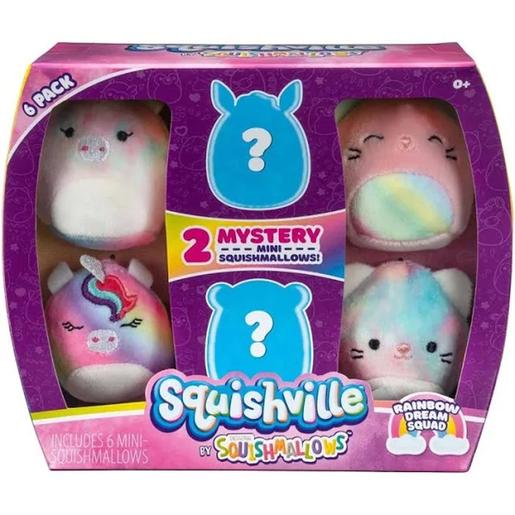 Toy Partner - Pack de 6 surtidos Squishville Squishmallows