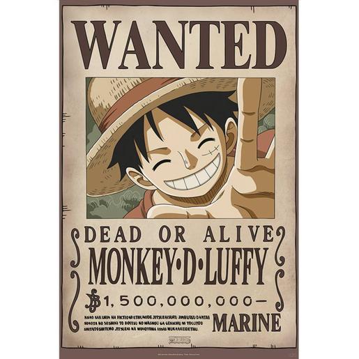 One Piece - Póster Luffy Wanted Se busca