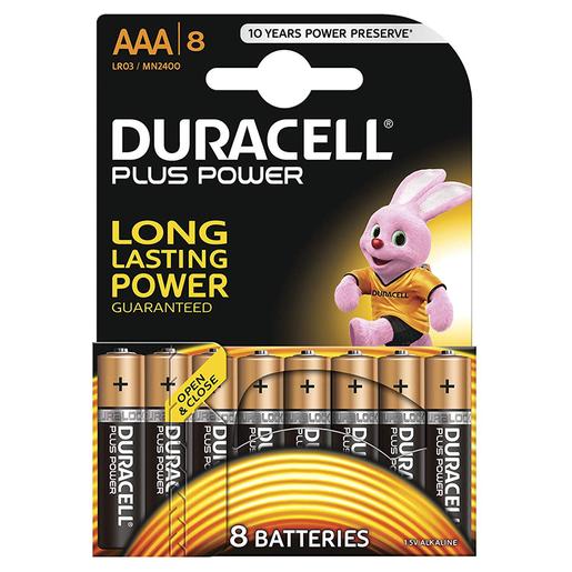 Duracell - Pack 8 Pilas AAA Plus Power