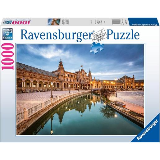Ravensburger - Puzzle paisaje Sevilla 1000 piezas Plaza España ㅤ