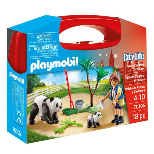 Playmobil - Maletín cuidadora pandas 70105