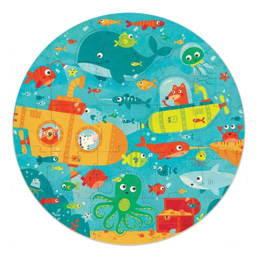 Educa Borrás - Bajo el mar - Puzzle redondo 28 piezas