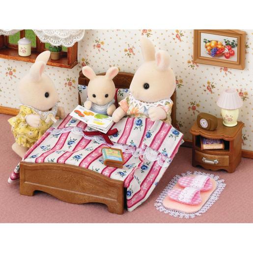 Sylvanian Families - Set de accesorio cama semi-doble para muñecas Sylvanian Families ㅤ