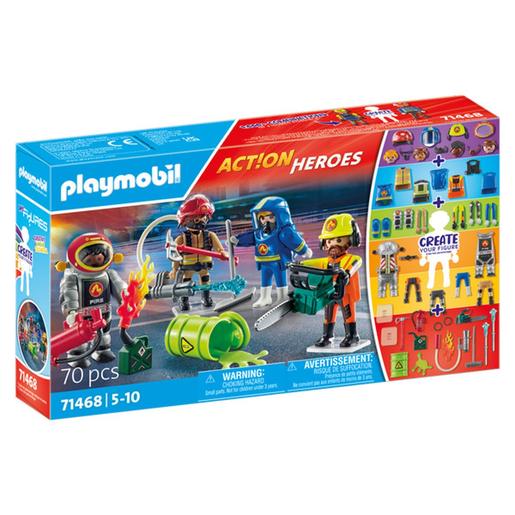 Playmobil - Figuras Heroes de Rescate con Accesorios ㅤ