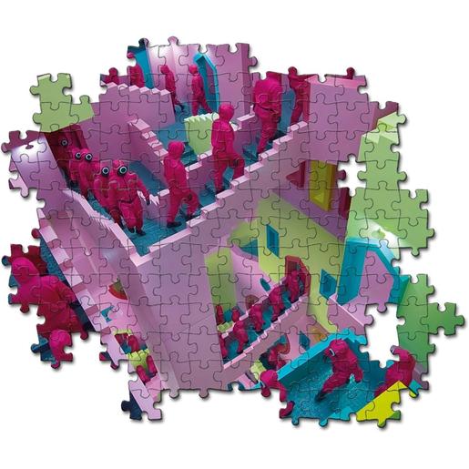 Clementoni - Puzzle Juego del Calamar, 500 piezas, multicolor ㅤ