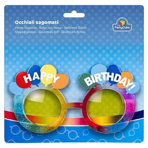 Gafas redondas multicolor - Happy Birthday