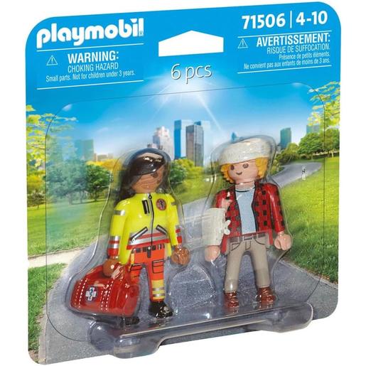 Playmobil - Set de Socorrista y Paciente ㅤ