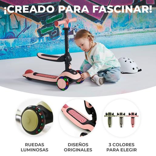 Kinderkraft - Patinete Tri-scooter Halley Rosa