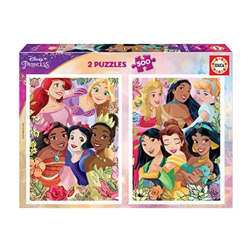 Educa Borrás - Disney Princess - 2 puzzles 500 piezas