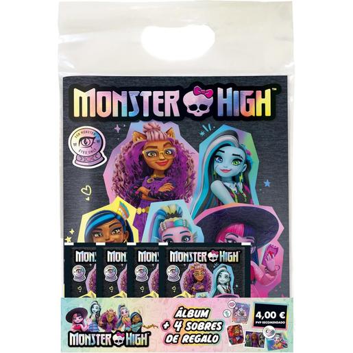 Panini - Monster High - Pack inicial álbum de cromos Multicolor (Varios modelos) ㅤ