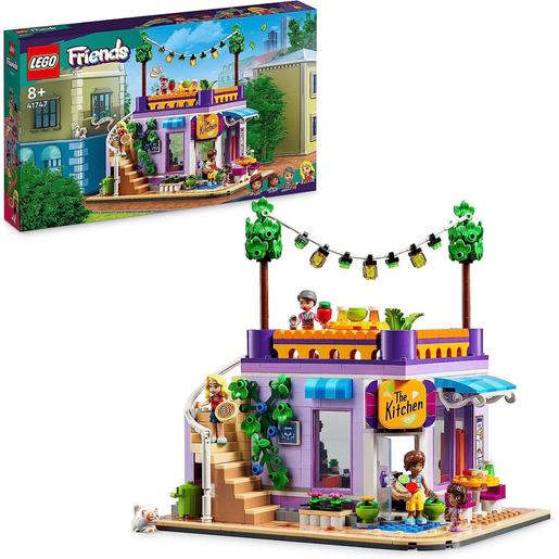 LEGO - Juego de construcción Cocina Comunitaria de Heartlake City con Mini Muñecas y Gatito 41747