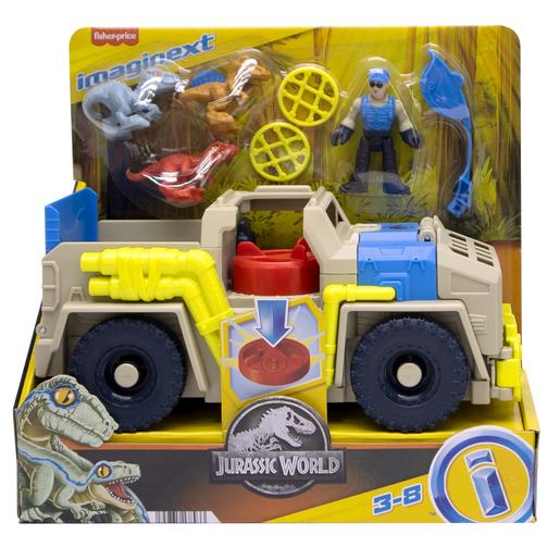 Mattel - Jurassic World - Camión de Transporte y Rastreo Dinosaurios ㅤ